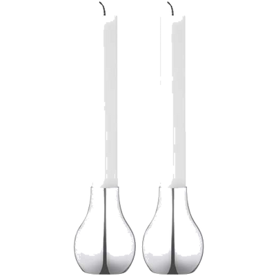 georg jensen cafu stainless steel small candle holders