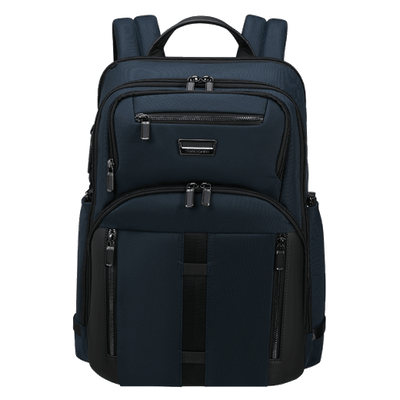 Samsonite's Urban-Eye Backpack 15.6" in Blue with recycled ballistic nylon and recycled lining.