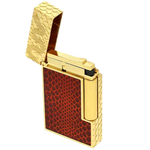 red dupont lighter snakeski