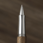 graf von faber castell magnum series walnut wood rollerball pen lifestyle