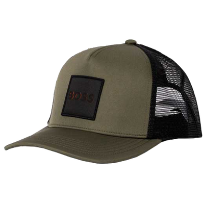 boss mens capgreen