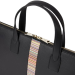 4 paul smith black leather slim folio with signature stripe m1a 8179 cmulti 79 0