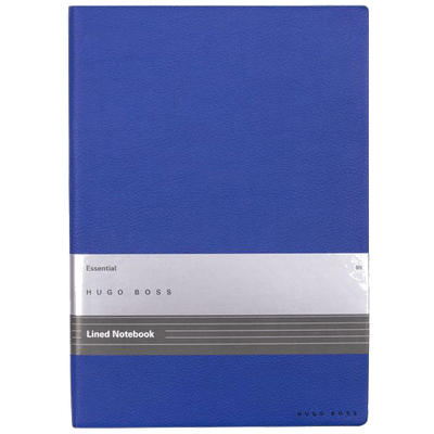 hugo boss essential storyline a5 blue lined notebook