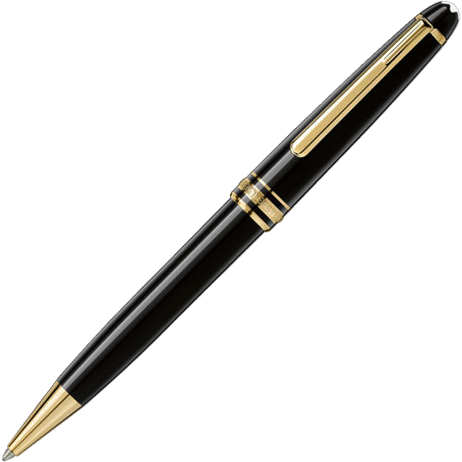 Montblanc Meisterstuck Classique Gold Plated Ballpoint Pen.