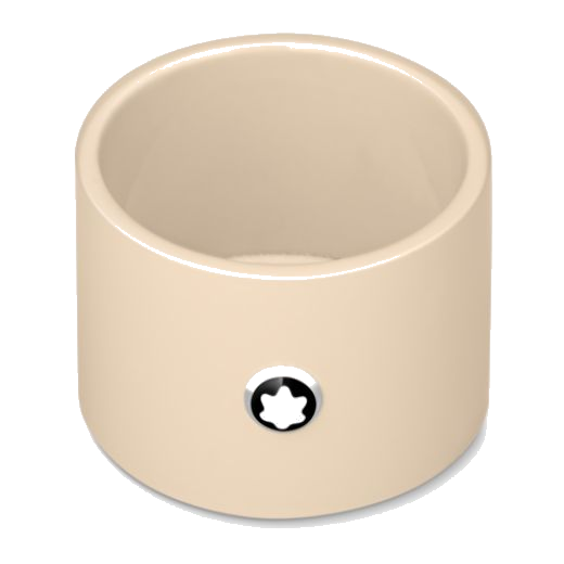 Montblanc's Ivory Lacquer Small Desk Tray can be paired with the larger sizes to make a desk tidy.