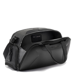tumi mclaren carbon fibre quantum duffle bag open
