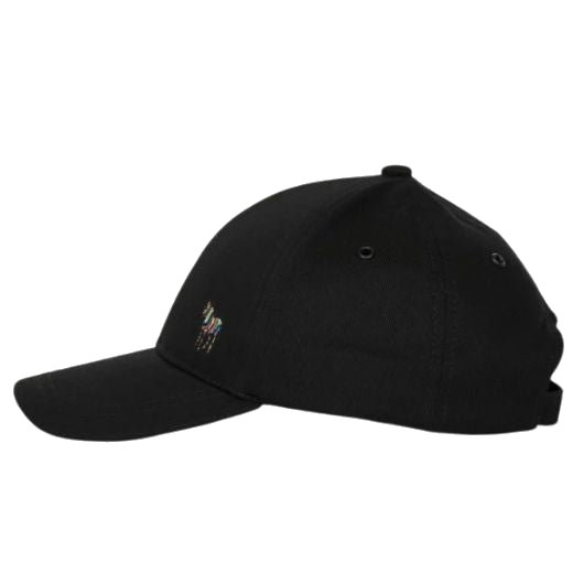 The Black Cotton Cap with Zebra Logo by Paul Smith.