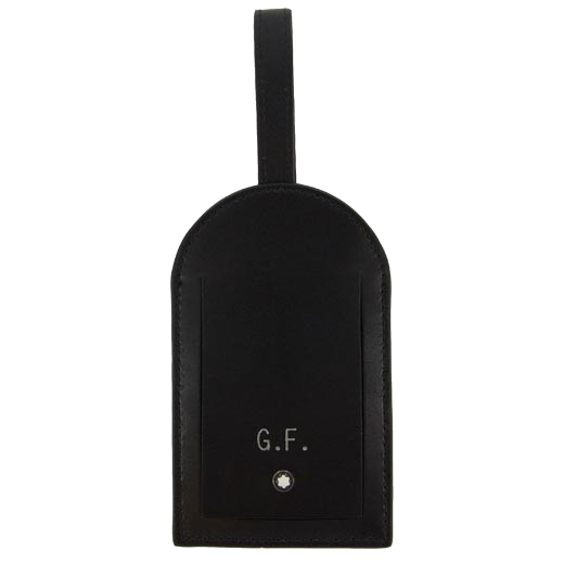 Montblanc luggage tag engraving.
