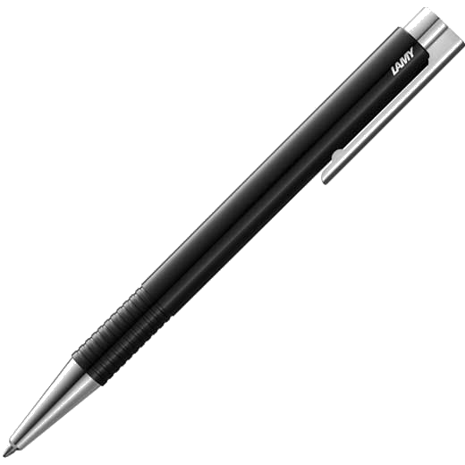 This is the LAMY Logo M+ Glossy Black Special Edition Ballpoint Pen.