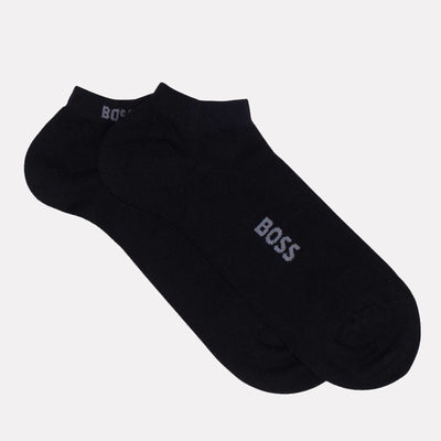 This pair of BOSS socks come with the logo stitched into them.