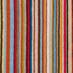 This 'Signature Stripe' Large Beach Towel by Paul Smith has an orange border and multicoloured stripe design.