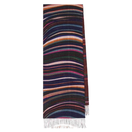 This Paul smith Women's Cashmere Blend 'Midnight Swirl' Check Scarf is great for transitioning and all year round as it is lightweight.