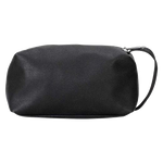 boss ray wash bag black grained leather