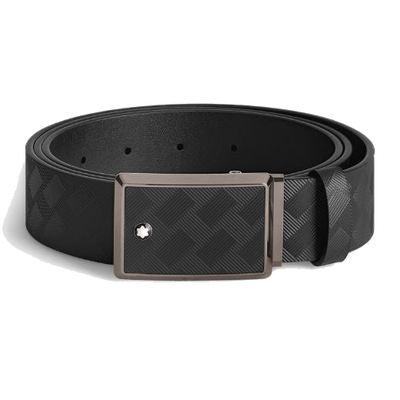 mb199106 montblanc black leather belt