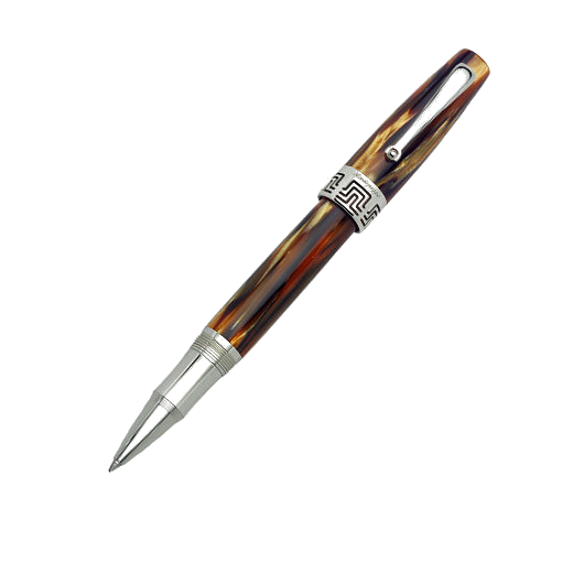 Montegrappa Extra 1930 Rollerball Pen in Turtle Brown.