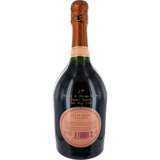 laurent perrier rose wedding celebration bottle engraving motif victoria outline font a3e42cfe1e63ffb46ec2ab530f5753a5