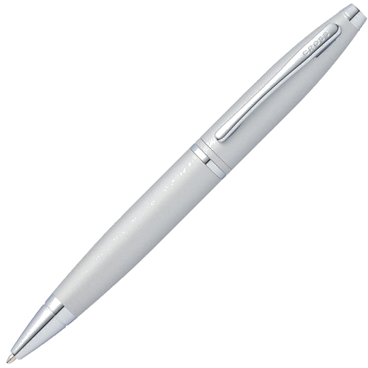 This Satin Chrome Calais Ballpoint Pen was designed by Cross.