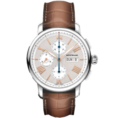 montblanc star legacy day and date chronograph watch