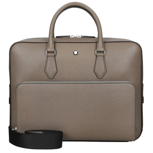 Montblanc's Sartorial Mastic Leather Document Case Medium is made out of textured saffiano leather.