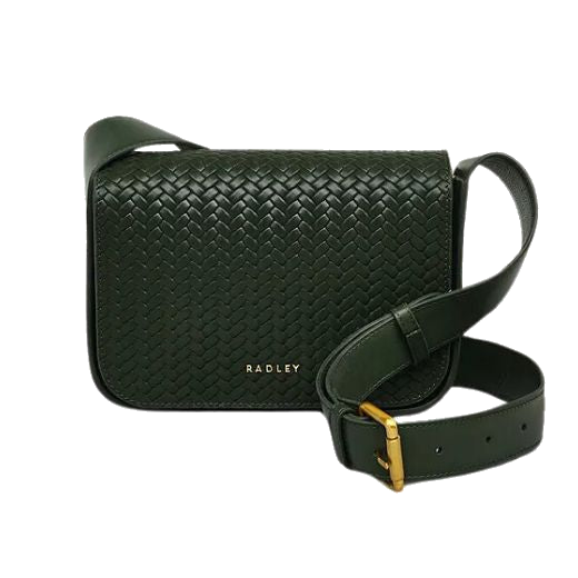 This Radley Westwell Lane Racing Green Weave Cross Body Bag is small and lightweight so it is great for evenings and weekends.