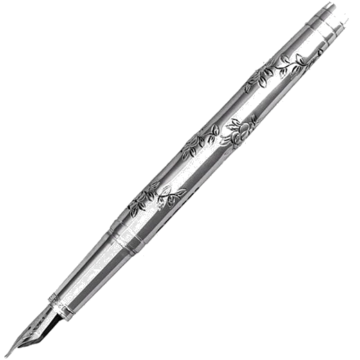This Mayflower Sterling Silver Fountain Pen was designed by Yard-O-Led.