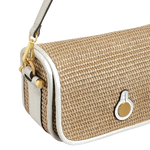 4 radley bathurst mews natural raffia small flapover cross body bag 111376