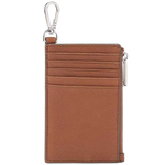 boss brown 5cc card holder with metal clasp back