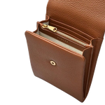 mallow street brown leather phone cross body bag 3
