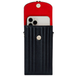 wolf 1834 mimi black phone case with lanyard inside