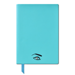 This Montblanc Maria Callas Muses #146 Lined Notebook, Blue is made with plain calfskin leather that allows you to add embossing to the cover.