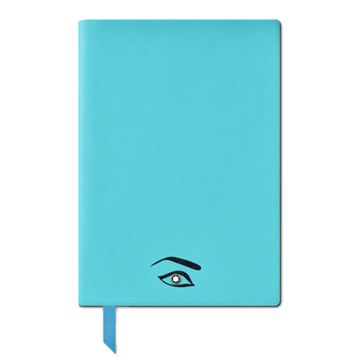 This Montblanc Maria Callas Muses #146 Lined Notebook, Blue is made with plain calfskin leather that allows you to add embossing to the cover.