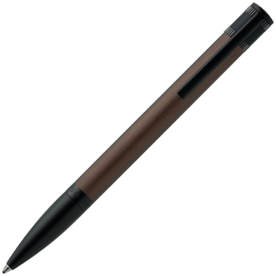 hugo boss brushed khaki explore ballpoint pen
