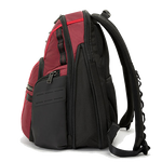 tumi alpha bravo navigation desert red backpack side