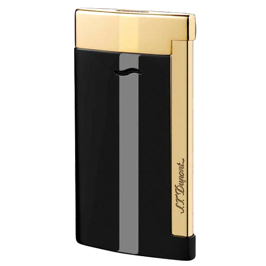 This Black & Gold Lacquer Slim 7 Lighter is designed by S.T. Dupont Paris.