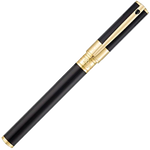 s t dupont paris d initial black gold rollerball pen cap on
