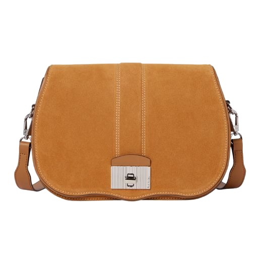paul smith small tan suede satchel