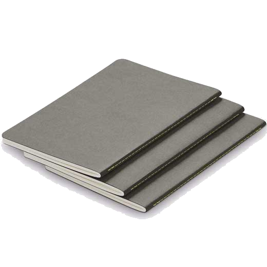 These are the LAMY Grey A6 Softcover Set of 3 Paper Booklets.