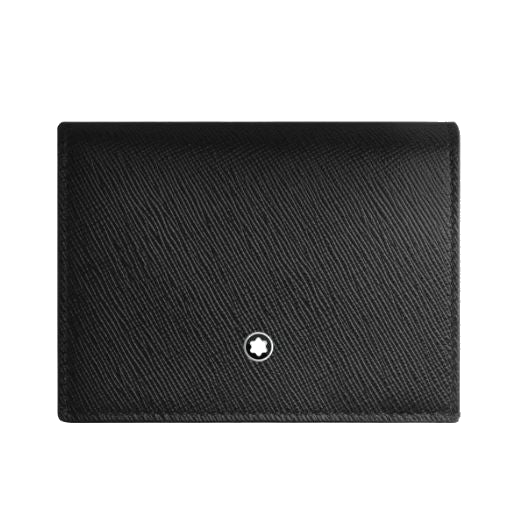 This Montblanc Sartorial Continental Nano Wallet in Black Leather is made out of cowhide leather with a saffiano print.