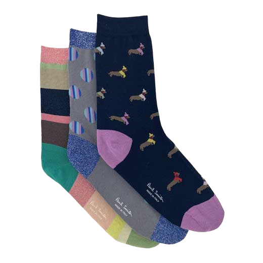 This pack of Paul Smith soft cotton cufflinks come in a 3 pack.