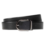 black leather belt