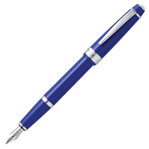 This Cross Bailey Light Blue Fountain Pen is lightweight and is great for carrying with you to the office or travels.