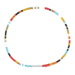 3 paul smith flat glass bead rainbow striped elastic bracelet m1a brac tflat 92 0