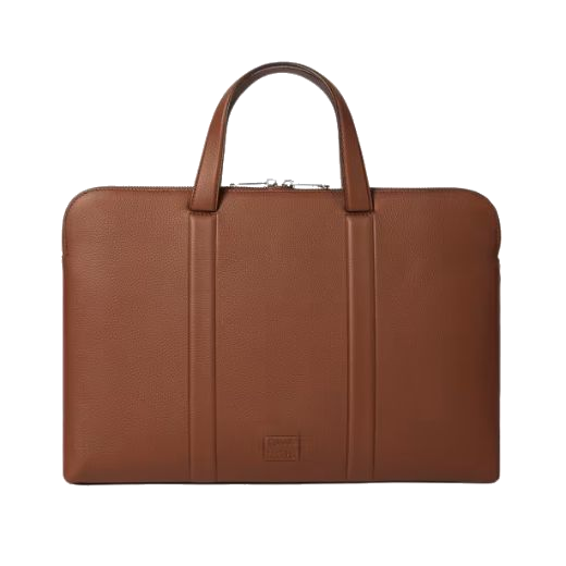 The Tan Leather Slim Folio with Signature Stripe Trim by Paul Smith.