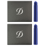 s t dupont paris royal blue ink cartridges