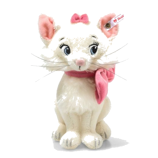 This Steiff Disney Aristocats Marie 18cm is made out of a mohair blend with cotton.