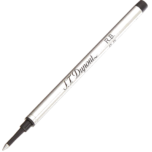 s t dupont black medium rollerball pen refill
