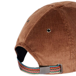 2 paul smith brown corduroy cap with signature stripe strap m1a 987dt t20110 64 0