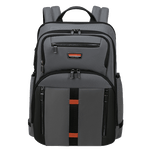 grey cognac backpack