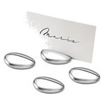 georg jensen sky stainless steel 4 pcs table card holders