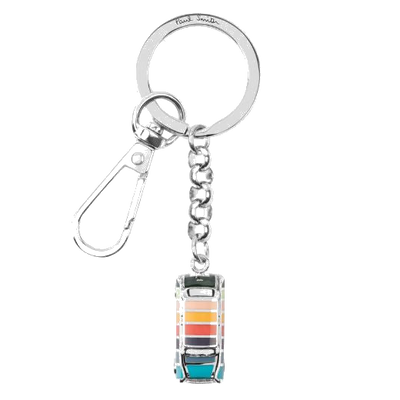 paul smith artist stripe mini keyring